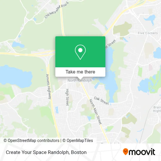 Create Your Space Randolph map