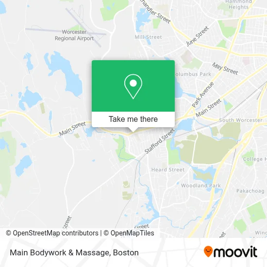 Main Bodywork & Massage map