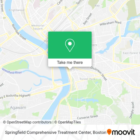 Springfield Comprehensive Treatment Center map