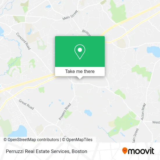 Perruzzi Real Estate Services map