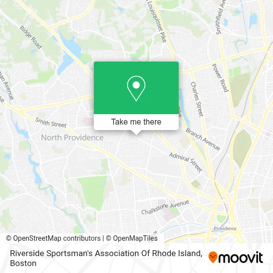 Riverside Sportsman's Association Of Rhode Island map