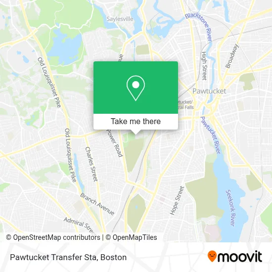 Pawtucket Transfer Sta map