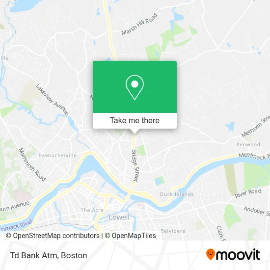 Td Bank Atm map