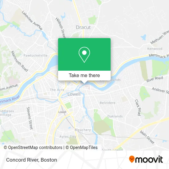 Concord River map