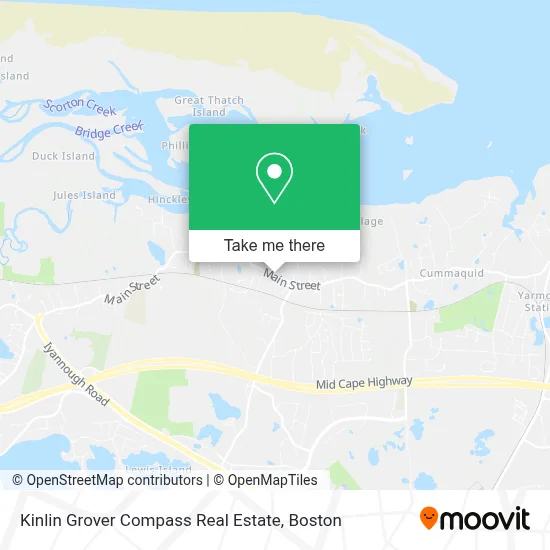Kinlin Grover Compass Real Estate map