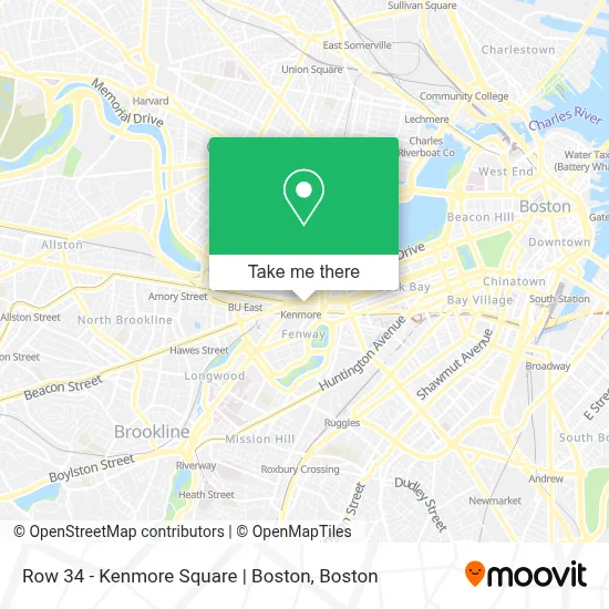 Row 34 - Kenmore Square | Boston map