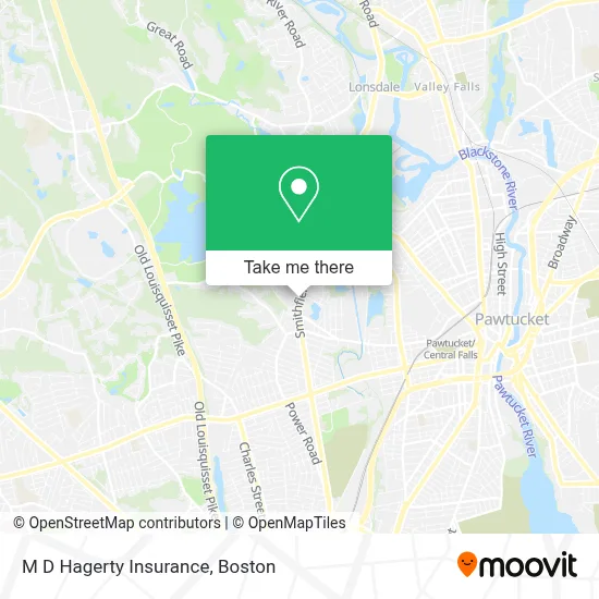 M D Hagerty Insurance map