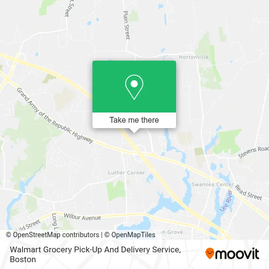 Walmart Grocery Pick-Up And Delivery Service map