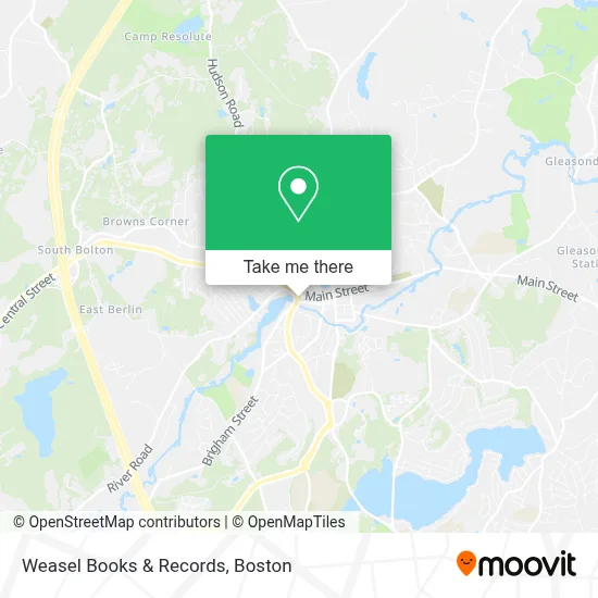 Weasel Books & Records map