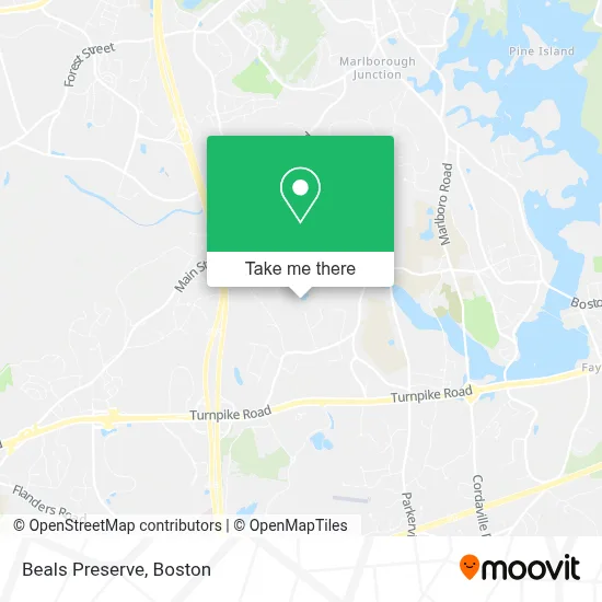 Beals Preserve map