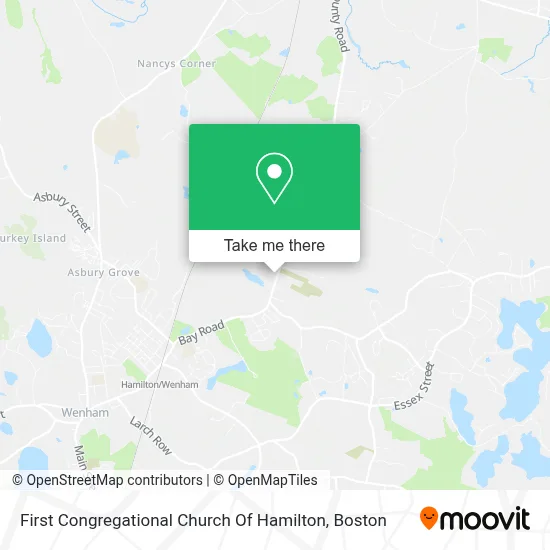 First Congregational Church Of Hamilton map