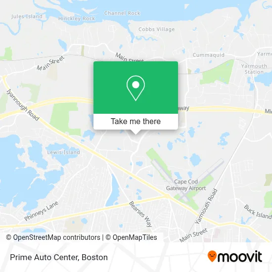 Prime Auto Center map