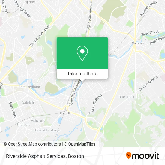 Riverside Asphalt Services map