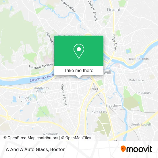 A And A Auto Glass map