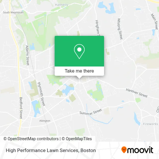 High Performance Lawn Services map