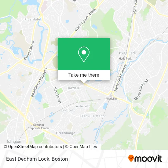 East Dedham Lock map
