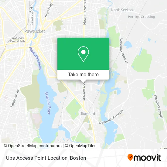 Ups Access Point Location map
