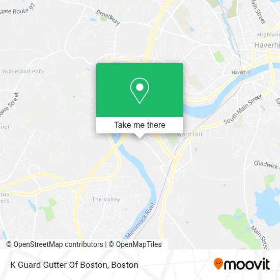 K Guard Gutter Of Boston map