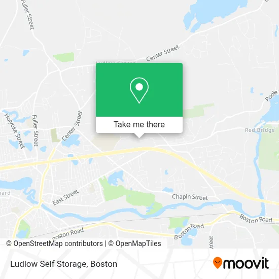 Ludlow Self Storage map