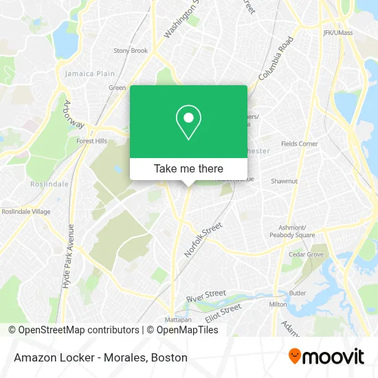 Amazon Locker - Morales map
