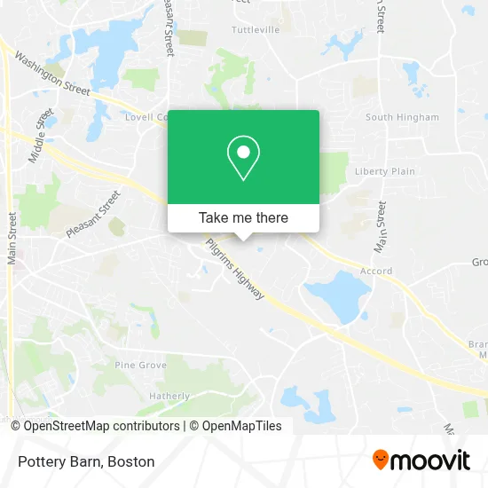 Pottery Barn map