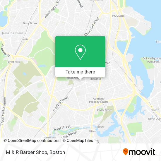 M & R Barber Shop map