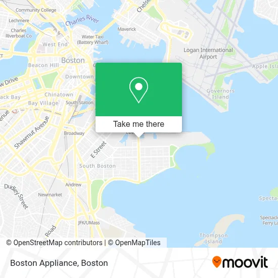 Boston Appliance map