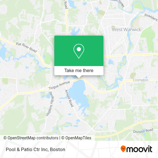 Pool & Patio Ctr Inc map