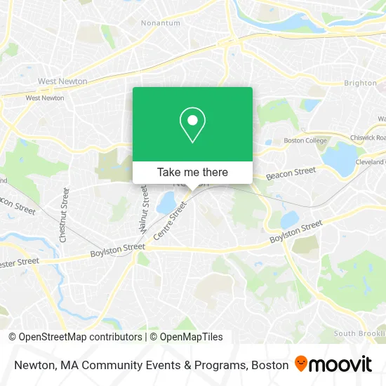 Newton, MA Community Events & Programs map