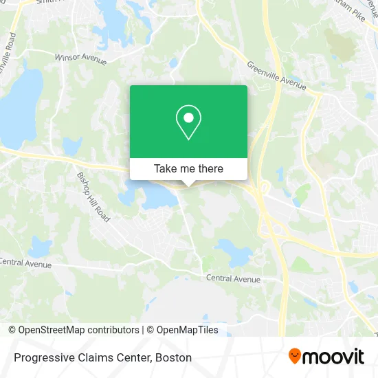 Progressive Claims Center map
