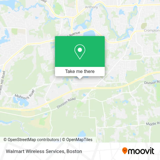 Walmart Wireless Services map