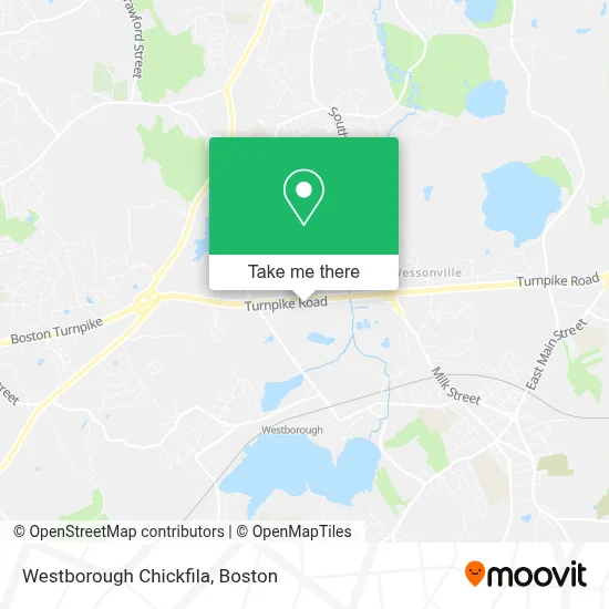Westborough Chickfila map