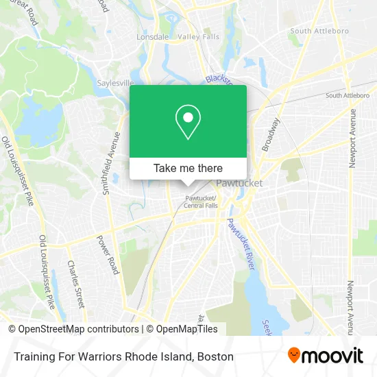 Training For Warriors Rhode Island map