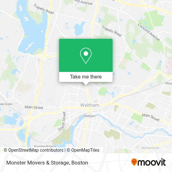 Monster Movers & Storage map