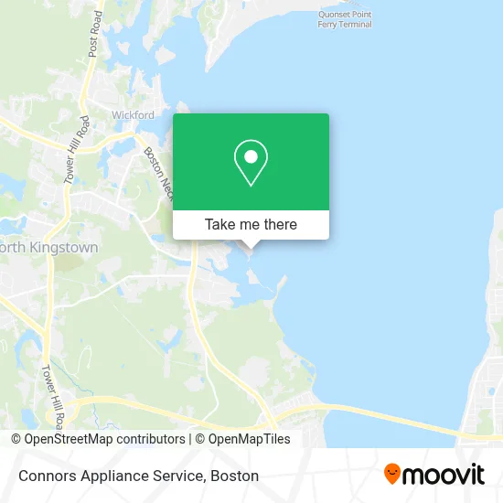 Connors Appliance Service map