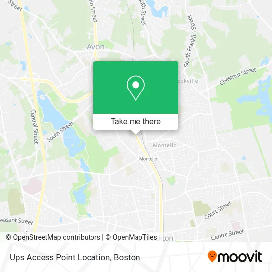 Ups Access Point Location map