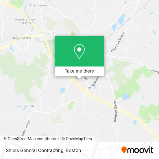 Shiels General Contracting map