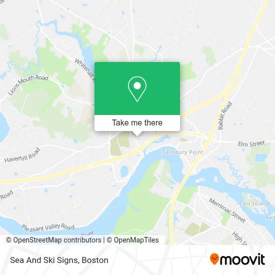Sea And Ski Signs map