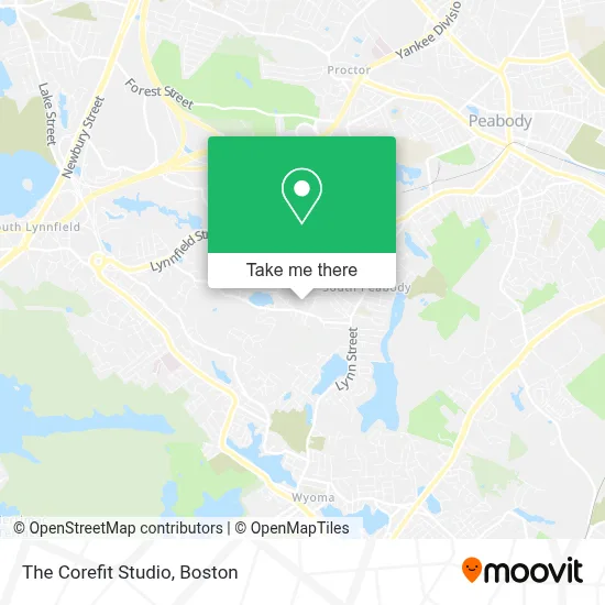 The Corefit Studio map