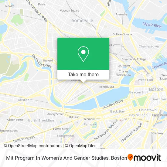 Mit Program In Women's And Gender Studies map