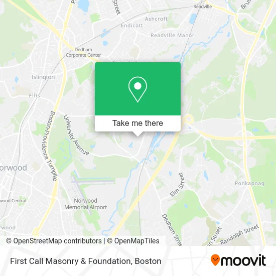 First Call Masonry & Foundation map