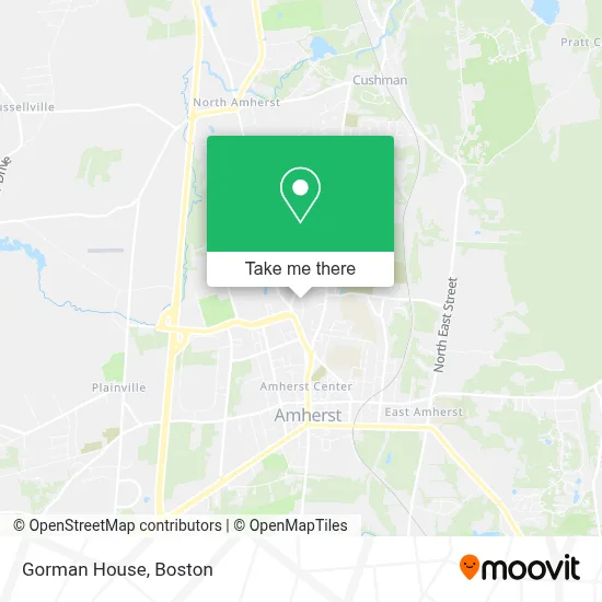 Gorman House map