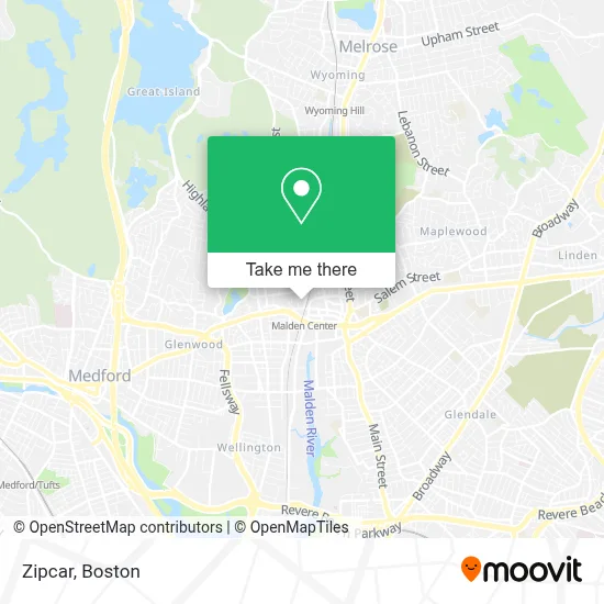 Zipcar map