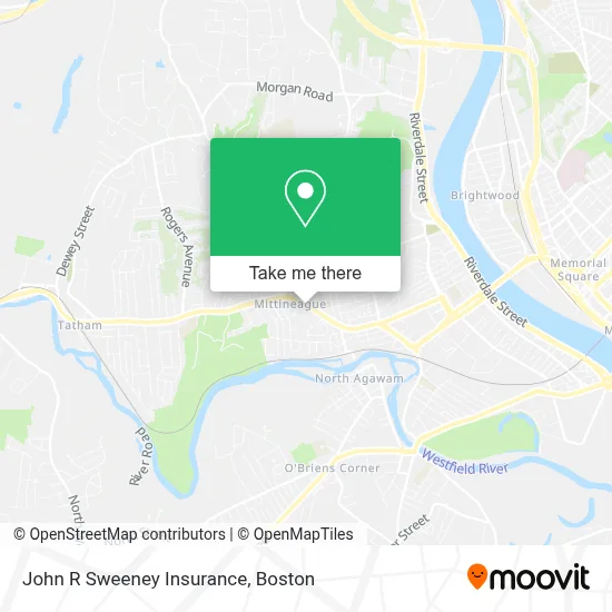 John R Sweeney Insurance map
