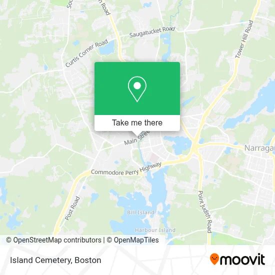 Island Cemetery map