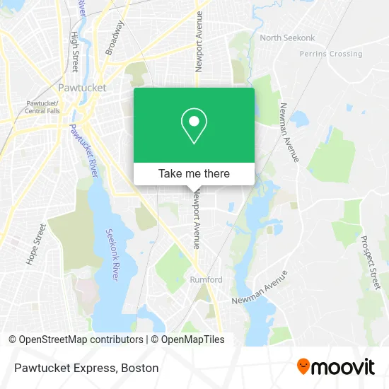 Pawtucket Express map