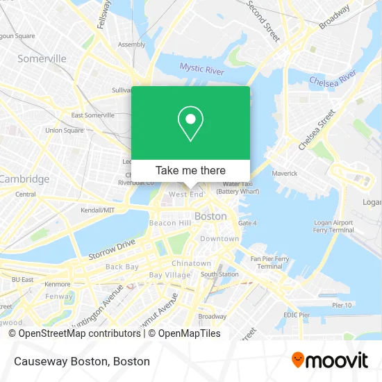 Causeway Boston map