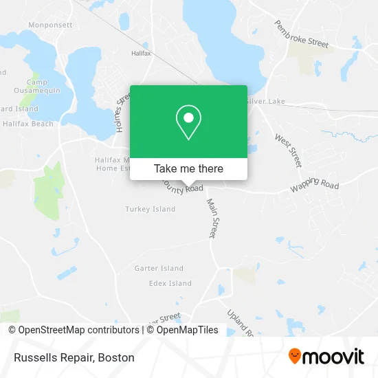 Russells Repair map