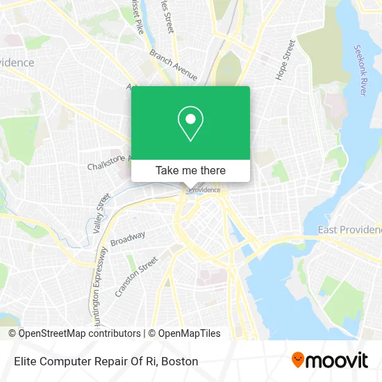 Elite Computer Repair Of Ri map