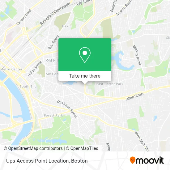 Ups Access Point Location map